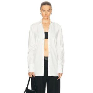 NEW NWOT Eterne Button Down Shirt in White FWRD